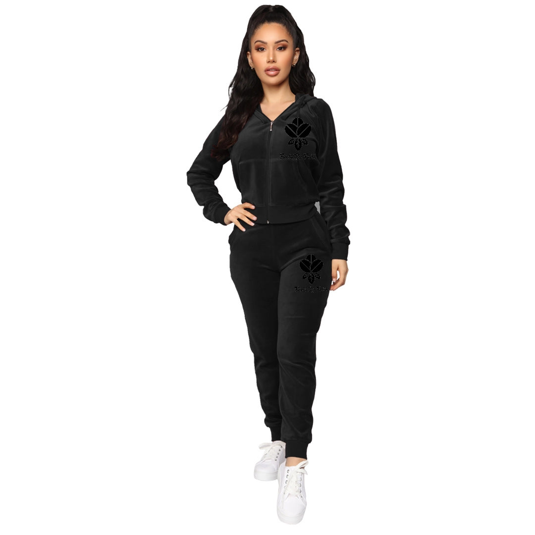 Women Velvet Tracksuits