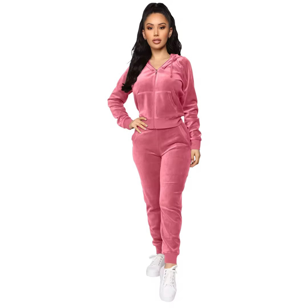 Women Velvet Tracksuits