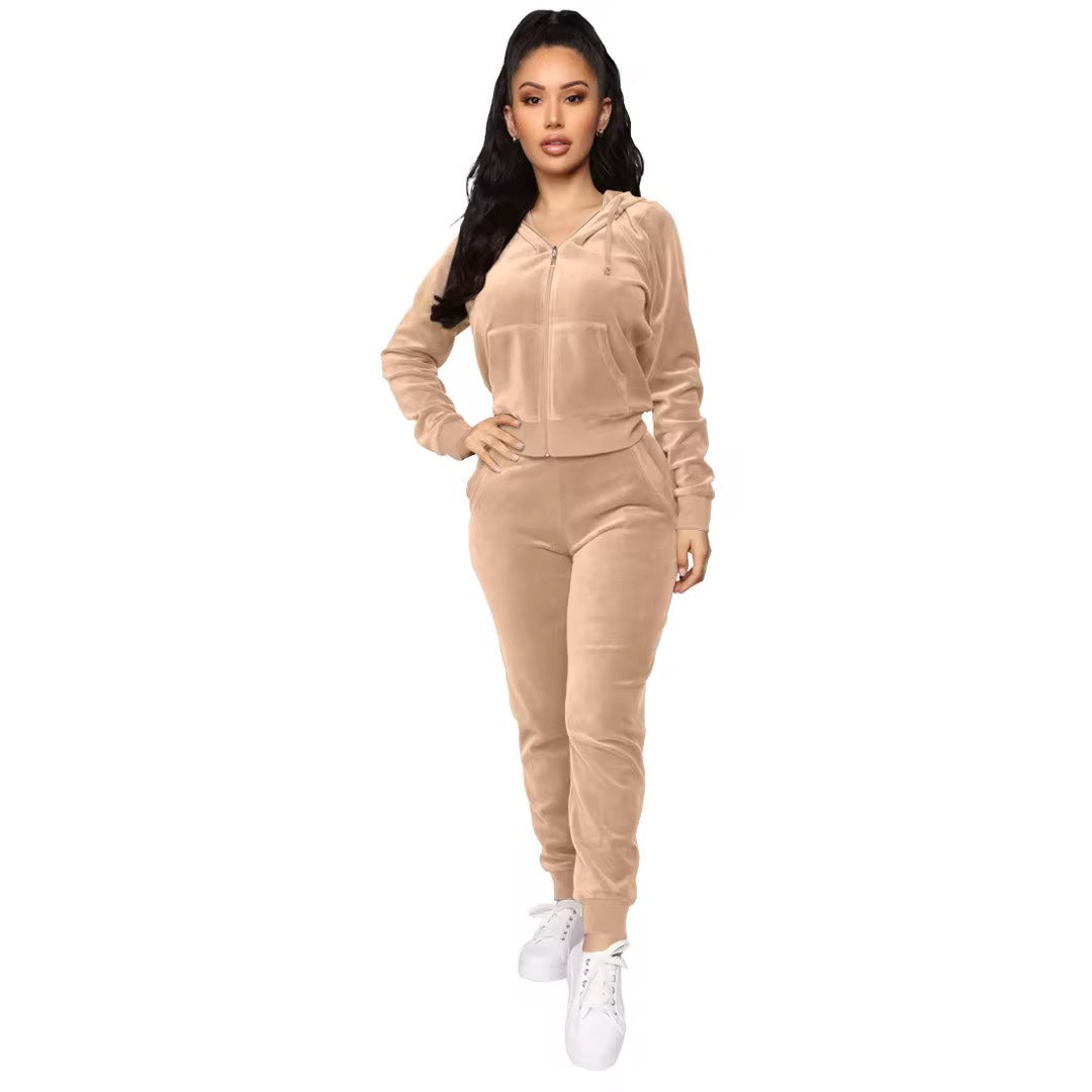 Women Velvet Tracksuits