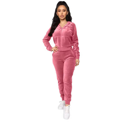 Women Velvet Tracksuits